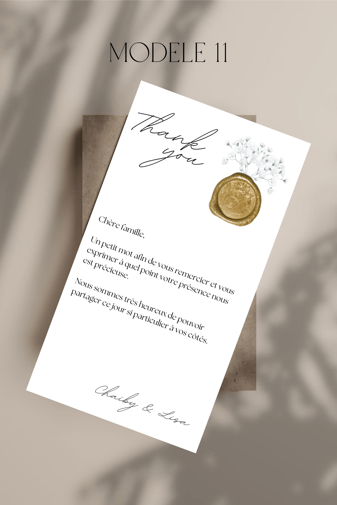 Carte de bienvenue mariage ou fiançailles