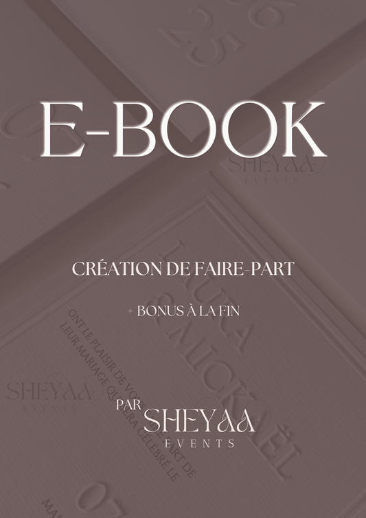 e-Book : Création de faire-part